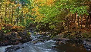 Townships: Yamaska River in autumn, Eastern Townships, Quebec