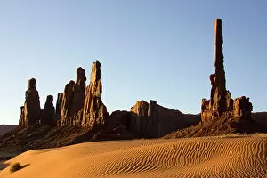 Totem: Yei Bi Chei and Totem Pole (on the right) rock