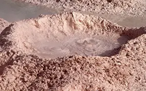 Bubbling: Yellowstone National Park - bubbling mud of the