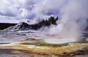 Spouting: Yellowstone's Castle Geyser