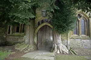 Parish: Yew Trees - around Parish Church doorway