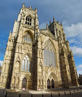 Ages: York Minster west entrance, York, Yorkshire, England