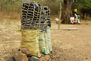 Sold: Zambia - Charcoal is sold in abundance on Zambia's