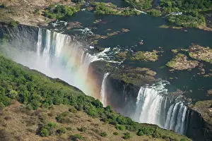 Multicolor: Zambia, Mosi-Oa-Tunya National Park. Aerial