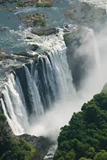 Zambezi: Zambia, Mosi-Oa-Tunya National Park. Aerial