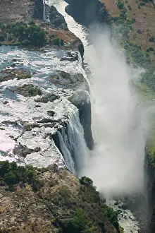 Zambezi: Zambia, Mosi-Oa-Tunya National Park. Aerial