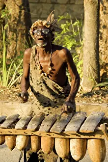 Stalls: Zambia - Traditional music performance with a touristy