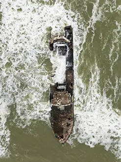 Ship: The Zeila shipwreck at the Skeleton Coast
