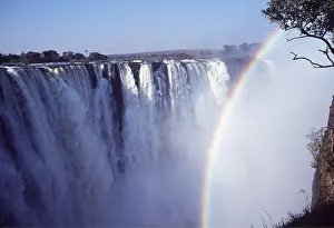 Peter Steyn: Zimbabwe - Victoria Falls, Waterfall and Rainbow