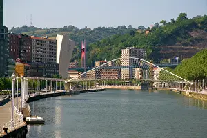 Pyrenees: The Zubizuri Footbridge crossing the Nervion
